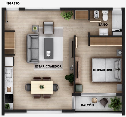 1 Dormitorio